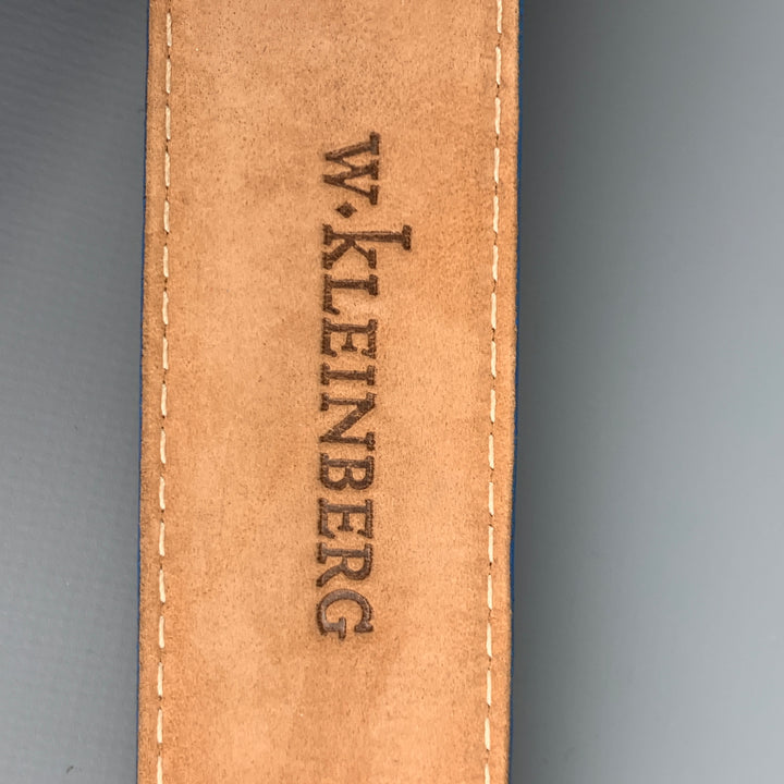 W. KLEINBERG Size 31 Blue Leather Belt