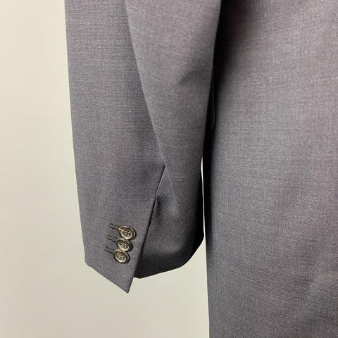 PRADA Size 48 Long Navy Wool Notch Lapel Suit