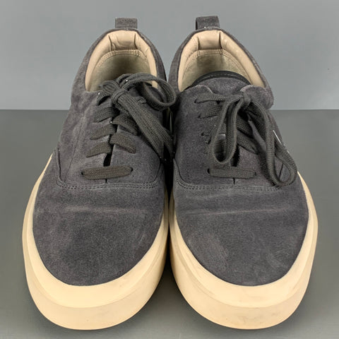 FEAR OF GOD Baskets basses en daim gris taille 11