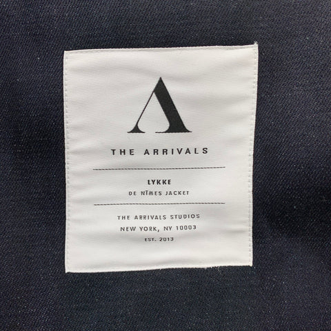 THE ARRIVALS Lykke Size S Indigo Denim Shawl Collar Jacket