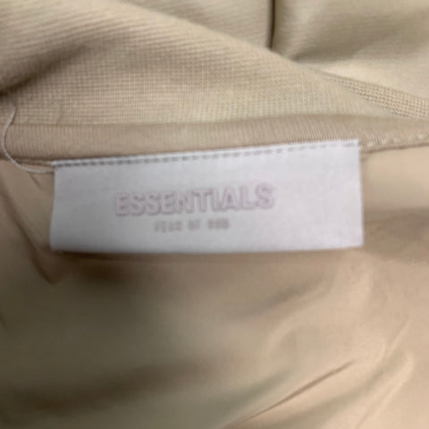 ESSENTIALS  Size L Khaki Nylon 3/4 Sleeves Jacket