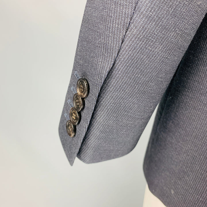 BURBERRY PRORSUM Size 42 Grey Textured Virgin Wool Sport Coat