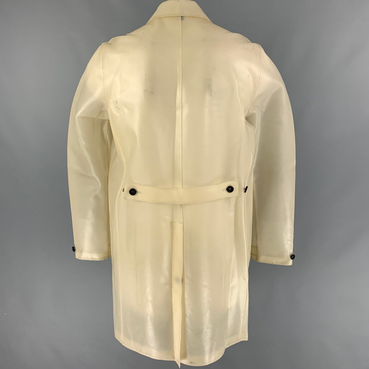 BURBERRY PRORSUM SS 13 Size 46 Beige Rubber Raincoat