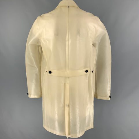 BURBERRY PRORSUM SS 13 Size 46 Beige Rubber Raincoat