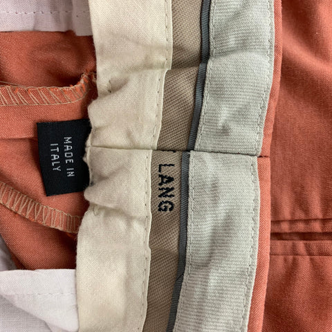 HELMUT LANG Size 38 Coral Cotton Notch Lapel Sport Coat
