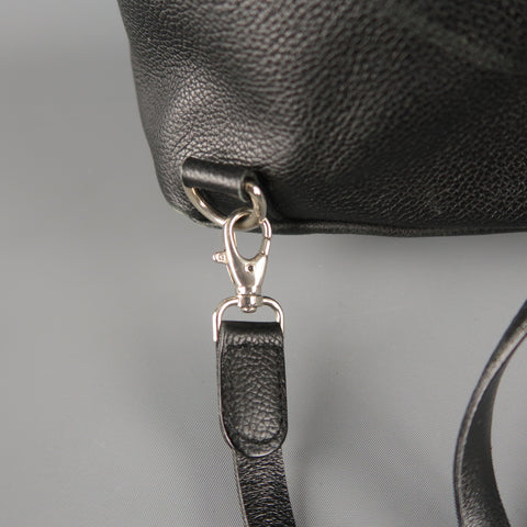 BARANTANI Black Leather Backpack