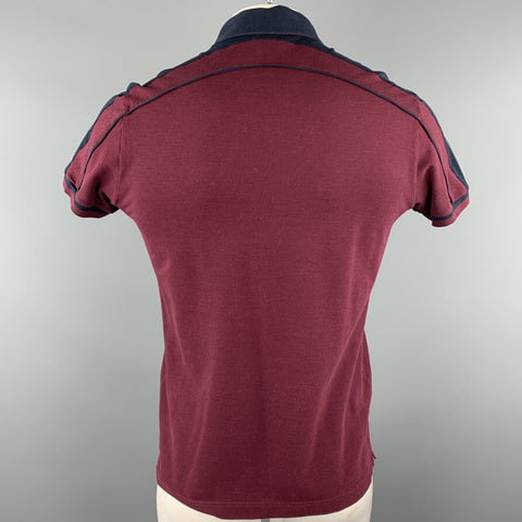 D&G by DOLCE & GABBANA Size L Burgundy Pique Polo
