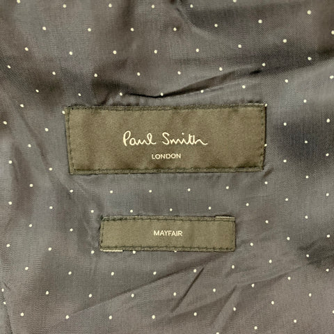 PAUL SMITH Size 42 Navy Wool Cashmere Notch Lapel Suit