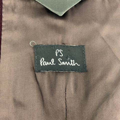 PS by PAUL SMITH Size 38 Size 38 Burgundy Cotton Velvet Jacket