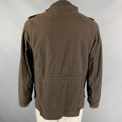 3.1 PHILLIP LIM Abrigo utilitario de algodón marrón talla L