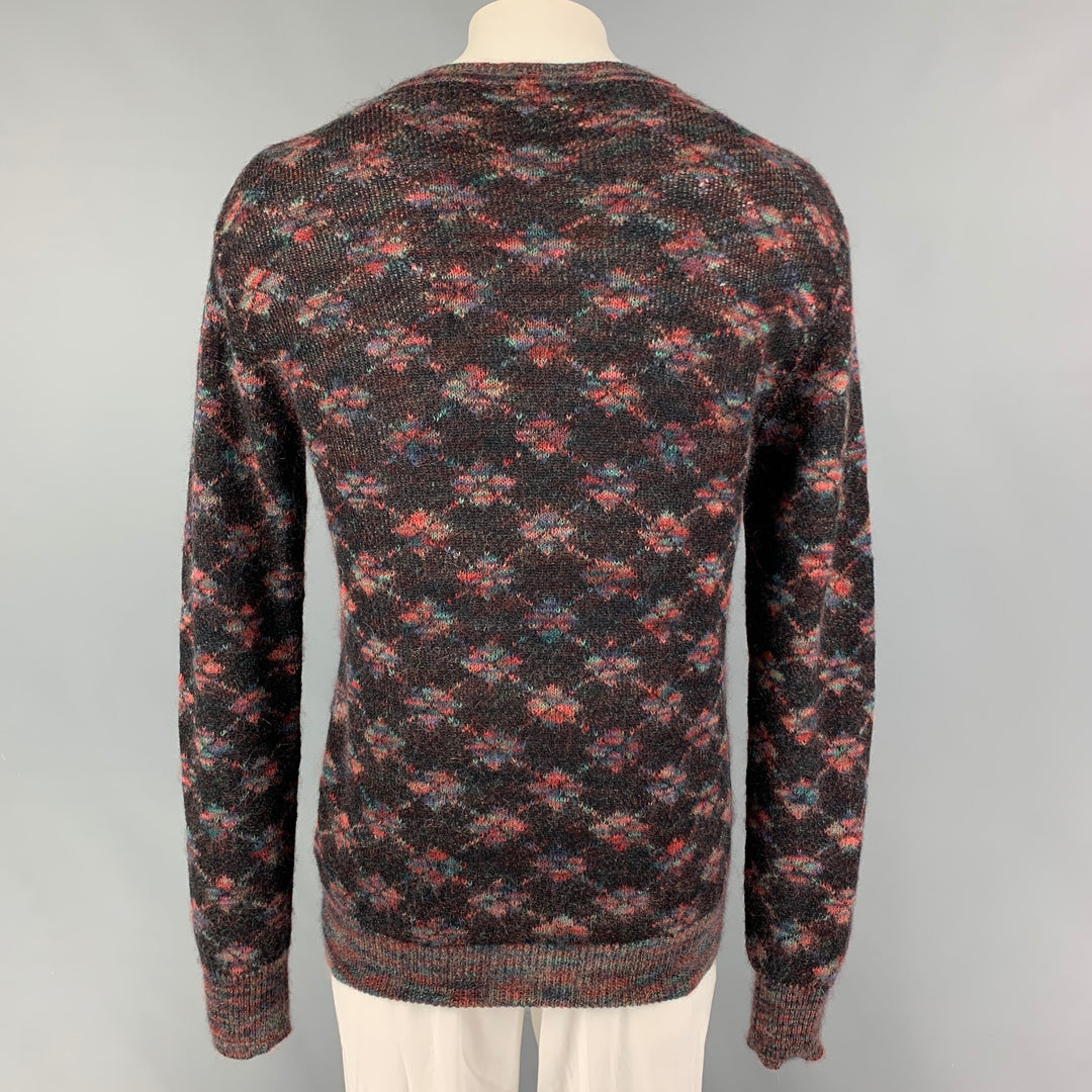 VIVIENNE WESTWOOD Size L/XL Brown Multi-Color Knit Wool Mohair Sweater