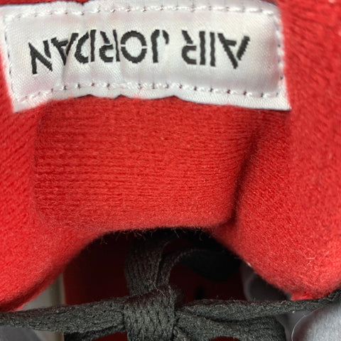 NIKE Size 6 Black Grey & Red Color Block Mesh High Top Sneakers