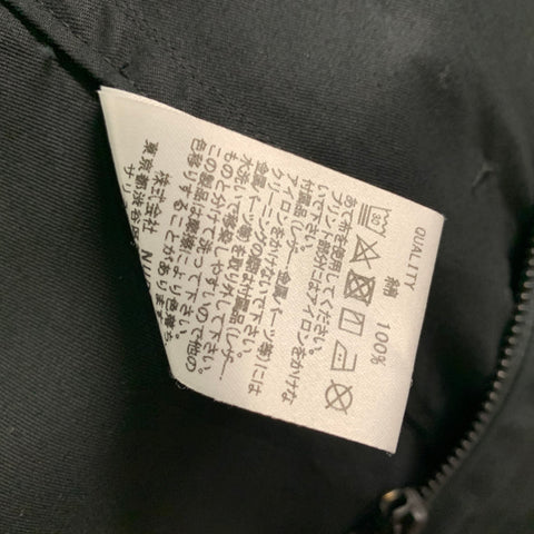 MASAHIKO MARUYAMA Size M Black White Graphic Cotton Hooded Coat
