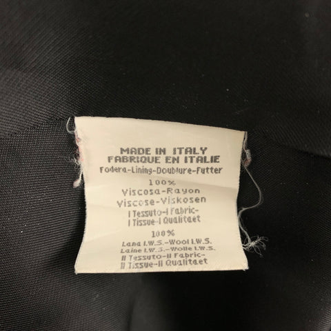 BYBLOS Size 4 Black Wool Double Breasted Coat