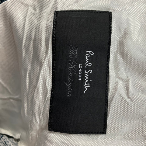 PAUL SMITH The Kensington Size 40 Navy & White Textured Viscose Blend Sport Coat