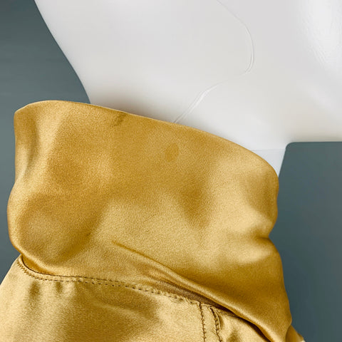 ESCADA Blusa de manga dolman de seda beige talla 4