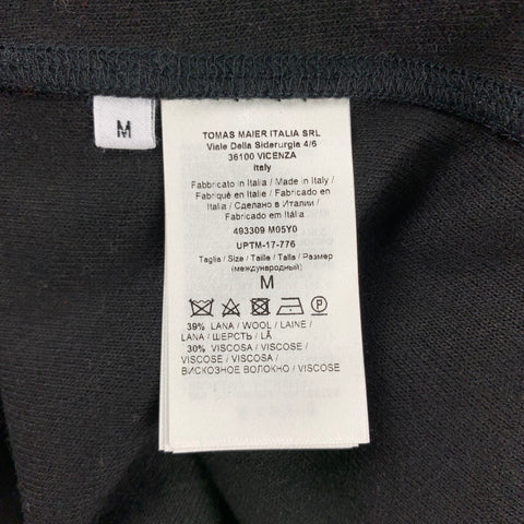 TOMAS MAIER Size M Black Wool / Viscose Blend Notch Lapel Sport Coat