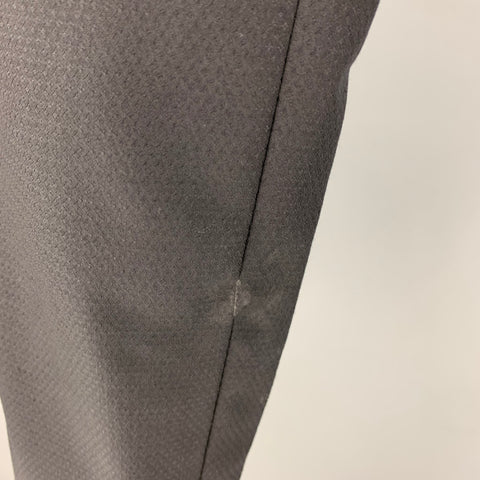 DOLCE & GABBANA Size 32 Black Jacquard Wool Silk Tuxedo Dress Pants