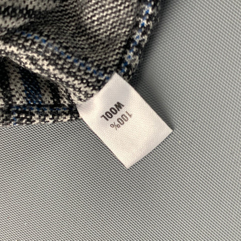TAYLOR STITCH Grey Navy Plaid Wool Tie