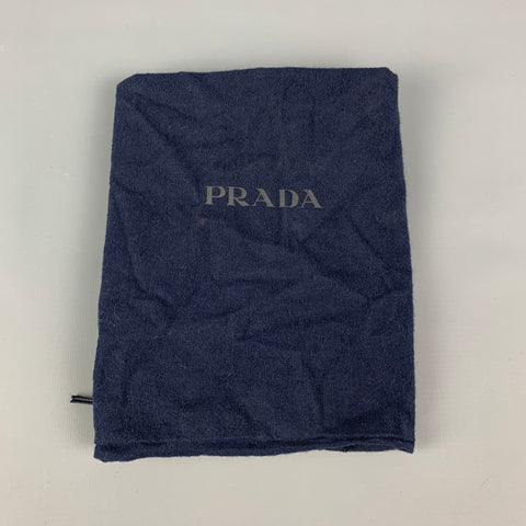 PRADA Black Fabric Acetate Chain Shoulder Bag Handbag
