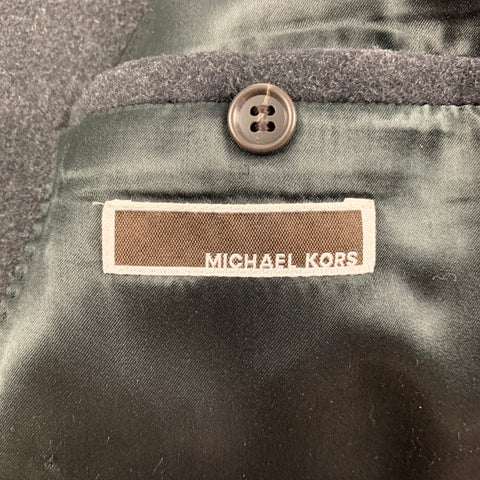 MICHAEL KORS Taille 38 Manteau à double boutonnage en laine mélangée charbon de bois