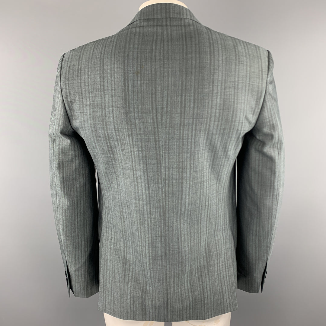 MARC by MARC JACOBS Size 42 Dark Gray Stripe Wool Notch Lapel Sport Coat