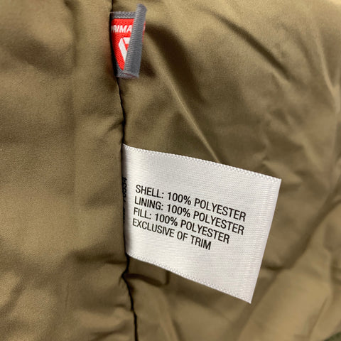 ORVIS Size M Olive Polyester Zip & Snaps Hooded Jacket
