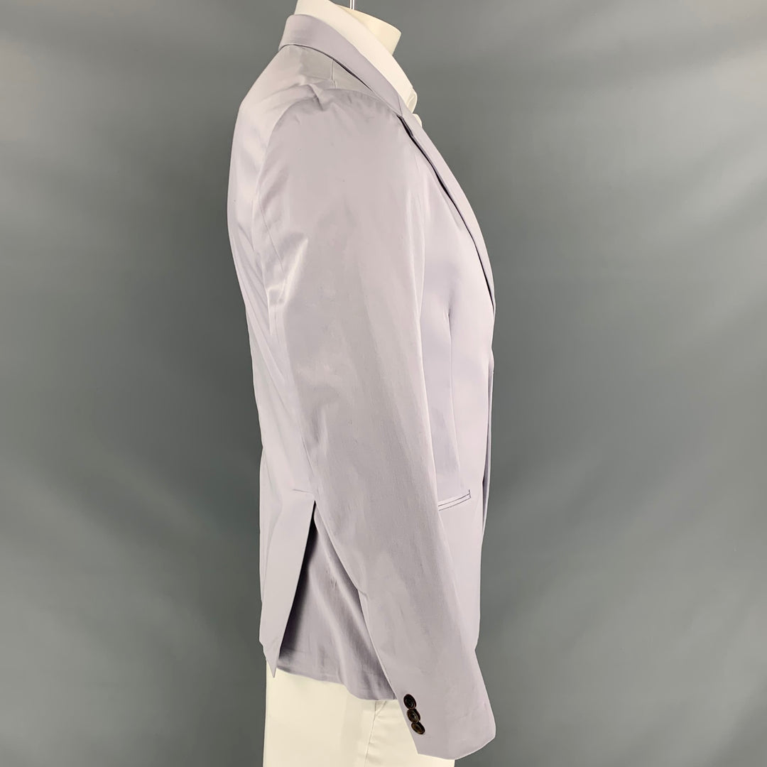 PAUL SMITH Soho Fit Size 44 Regular Lilac Cotton Notch Lapel Sport Coat
