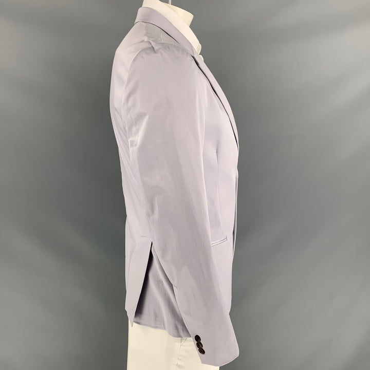 PAUL SMITH Soho Fit Size 44 Regular Lilac Cotton Notch Lapel Sport Coat