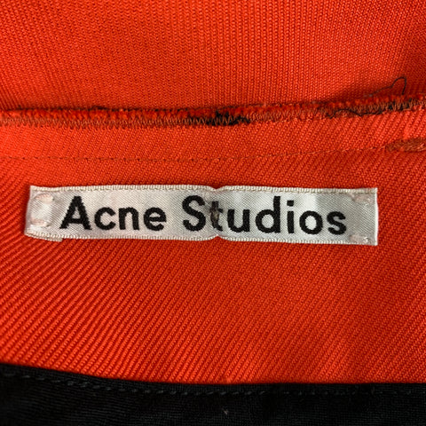 ACNE STUDIOS Size 32 Orange Cotton Polyester Casual Pants