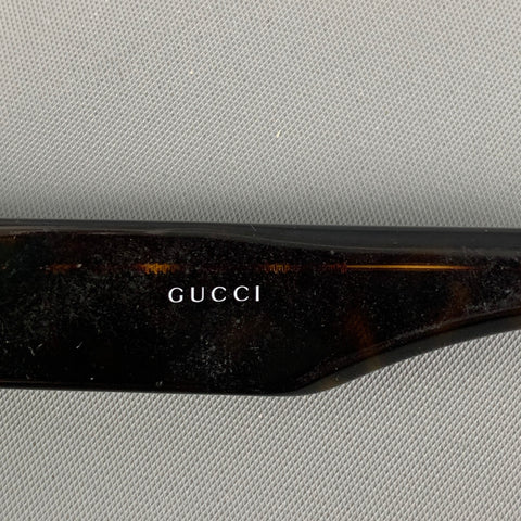 Lunettes de soleil et lunettes en acétate à logo marron GUCCI
