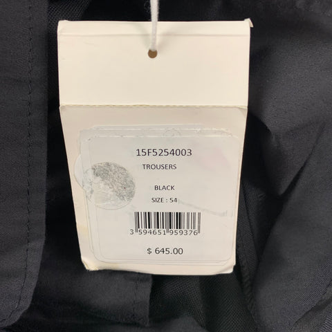 GIVENCHY Size 38 Black Wool Zipper Waistband Dress Pants