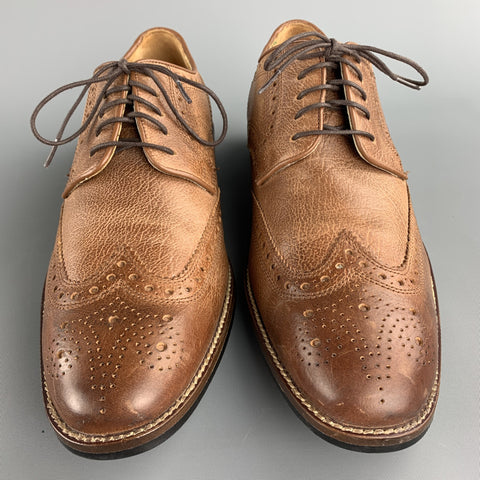 COLE HAAN Taille 8 Tan Brogues Cuir Brogue Chaussures à lacets