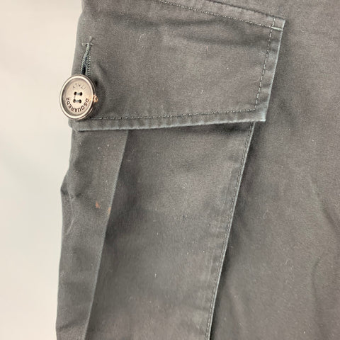 DSQUARED2 Size 34 Black Cotton Cargo Casual Pants