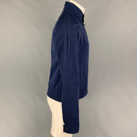 HUGO BOSS Size S Navy Polyester Zip Up Jacket