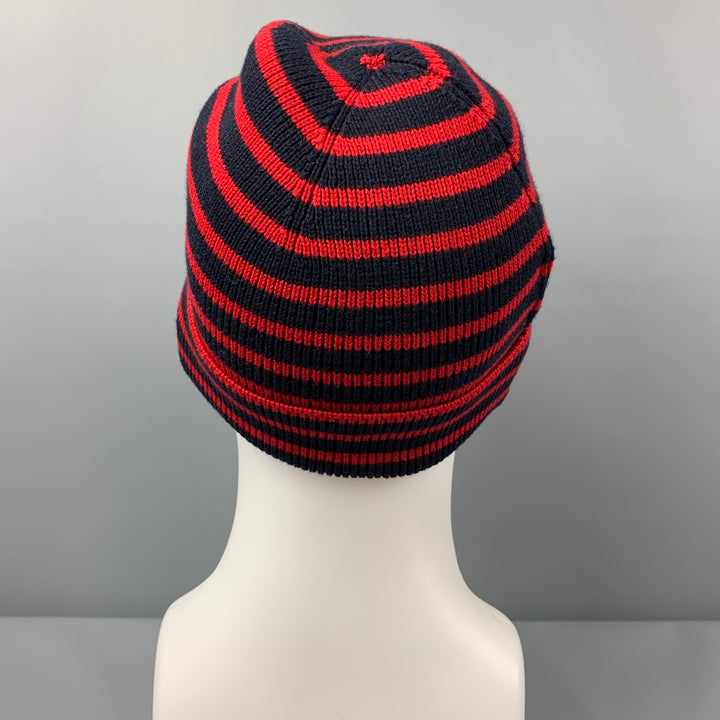 RRL by RALPH LAUREN Red Navy Stripe Cotton Beanie