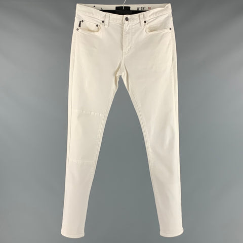 JOHN VARVATOS * USA Taille 30 Jean Polyester Coton Blanc Cassé