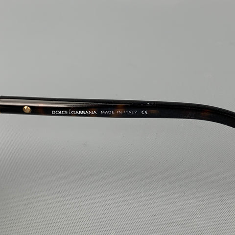 DOLCE & GABBANA Gold Metal Aviator Sunglasses