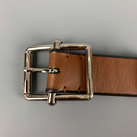 LOUIS VUITTON Size 40 Brown Leather Belt