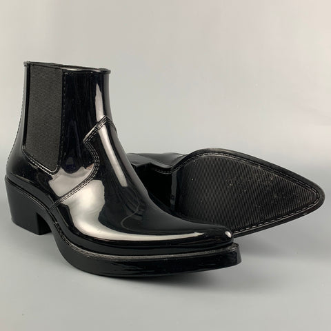 CALVIN KLEIN Size 9 Black Pull On Boots