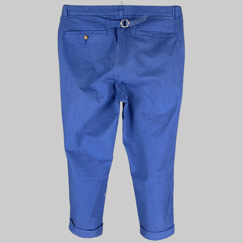 BEAMS Size M Blue Cotton Polyurethane Chino Casual Pants