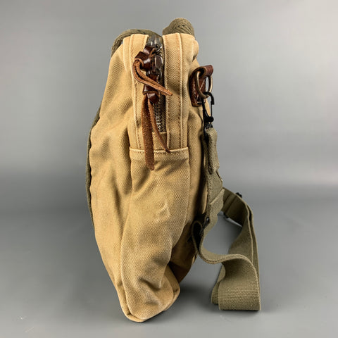 POLO by RALPH LAUREN Limited Edition Utility Equipment Khaki & Olive Red Cross Canvas Cross Body Bag