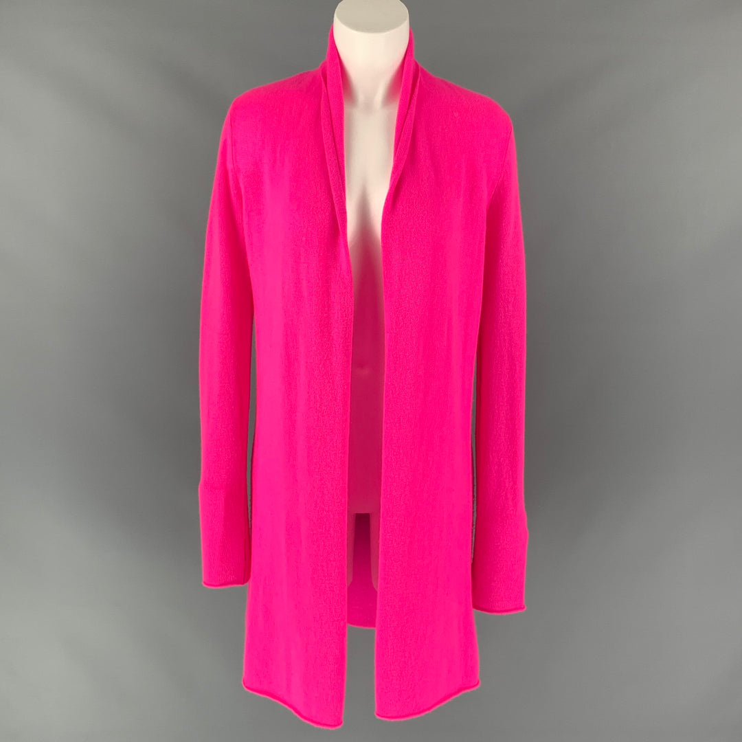 WHITE+WARREN Size S Pink Cashmere Knitted Cardigan