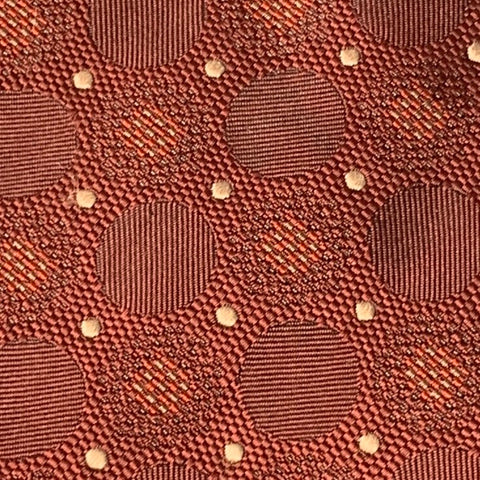 ISAIA Brown Dots Silk Tie