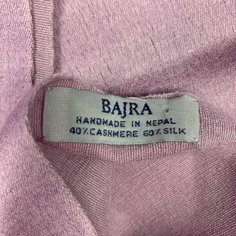 BAJRA Écharpe en cachemire / soie lilas