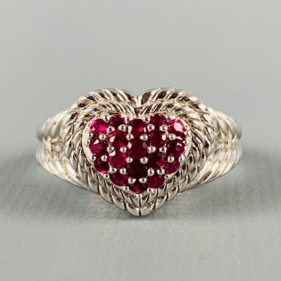 JUDITH RIPKA Sterling Silver Heart Ring