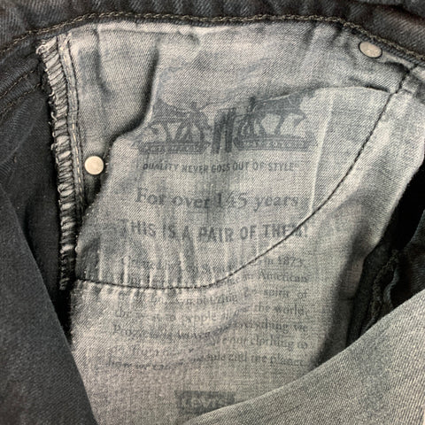 LEVI STRAUSS Size 32 Black Cotton Jeans