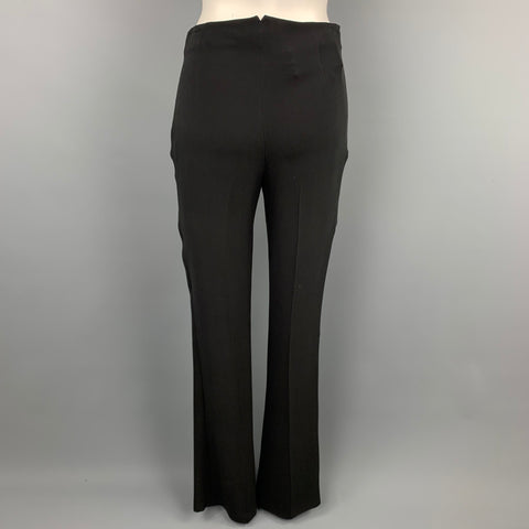 Colección RALPH LAUREN Talla 2 Pantalón de vestir de seda negro