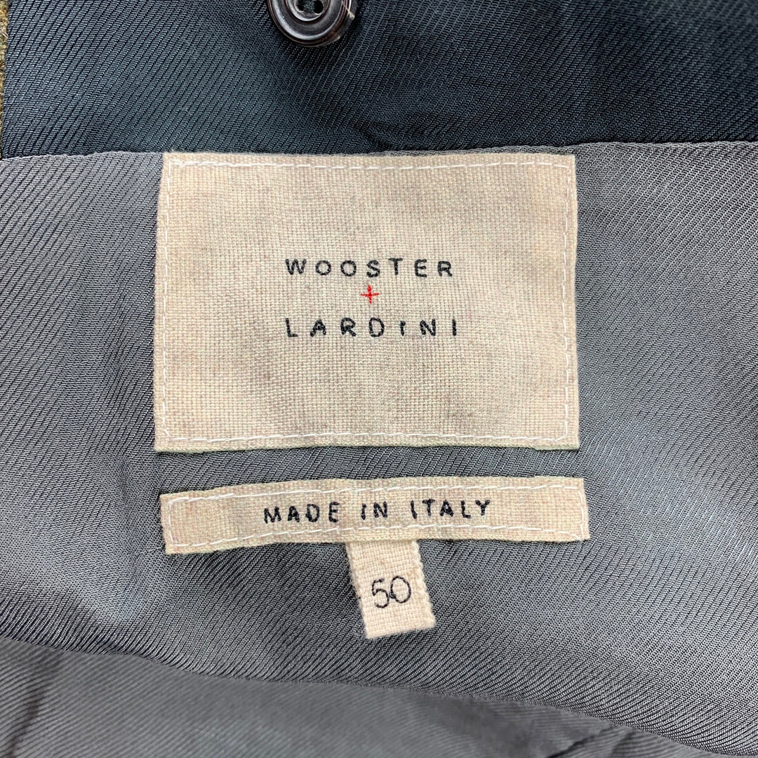 WOOSTER + LARDINI Talla 40 Abrigo deportivo de lana patchwork multicolor