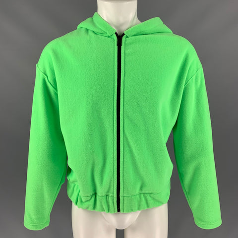HARRIS WHARF LONDON Size 12 Green Polyester Textured Jacket (Outdoor)